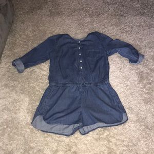 Gap denim short romper